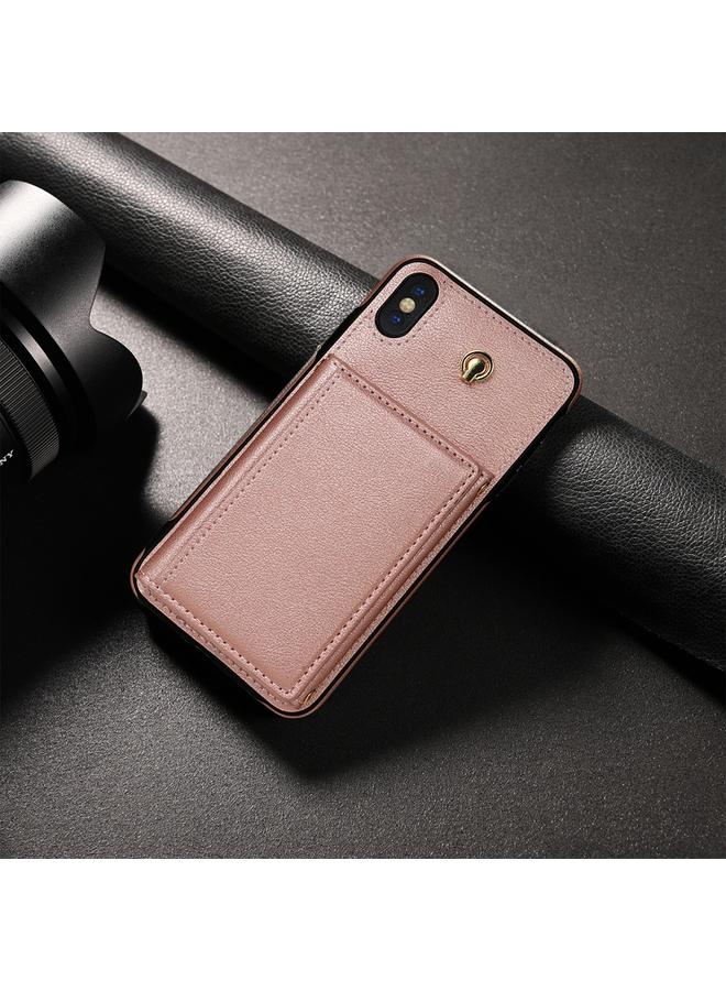 اس-توب حافظة هاتف iPhone XS Max ثلاثية الطي مع حقيبة بطاقات وحبل طويل - Image 2