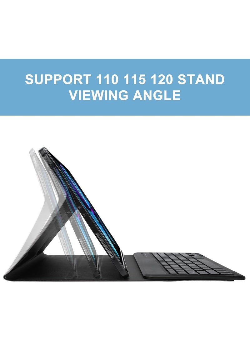 Muzz Wireless Keyboard Case with Arabic and English Layout, Rechargeable Bluetooth, Slim Stand Cover,Keyboard Case For (iPad Pro 12.9 inch 2022) - Image 3