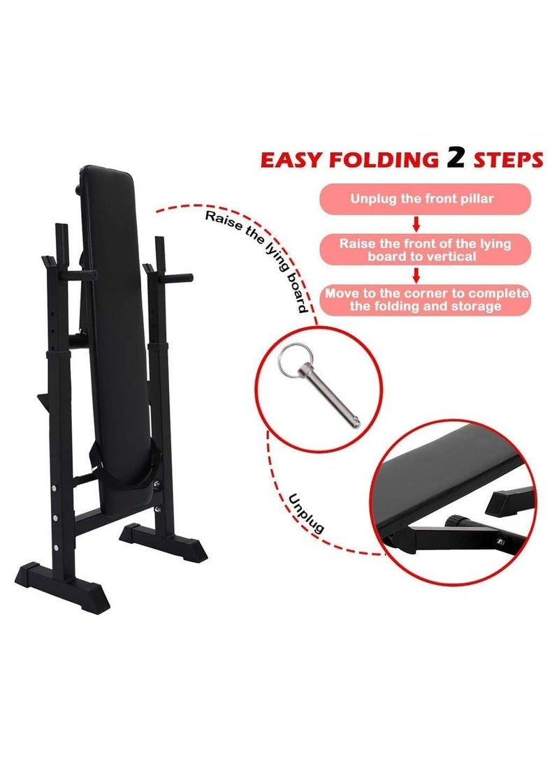 ULTIMAX Adjustable Weight Bench dumbbell flat stool/Chair Sit-up Bench Household barbell bed fitness equipment Weight-lifting bed Professional bird bench multi-function foldable bench press  - Image 3