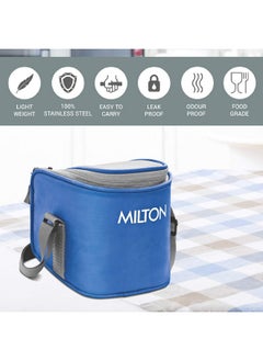 Milton MILTON Cube 2 Lunch Box, 300 ml, Set of 2, Blue  - Image 2