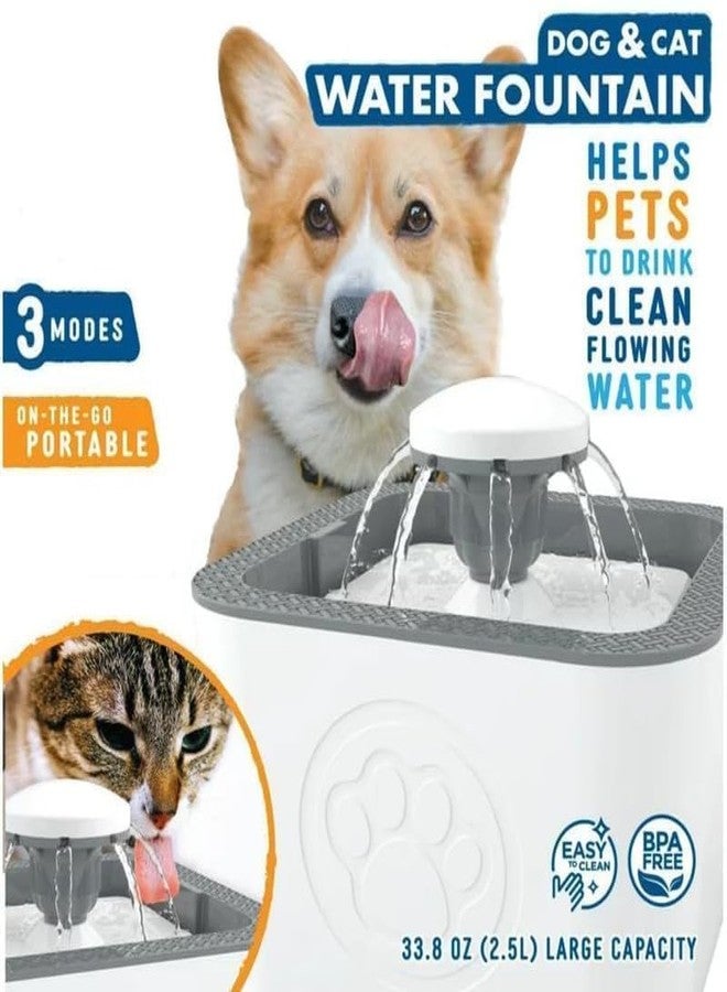 Cyrox 2.5L Pet Water Purifier Smart Cat Drinking Fountain Automatic Circulation Dog Drinking Fountain Filter Cat Dog Water Feeder for Home (1Pcs) - Image 5