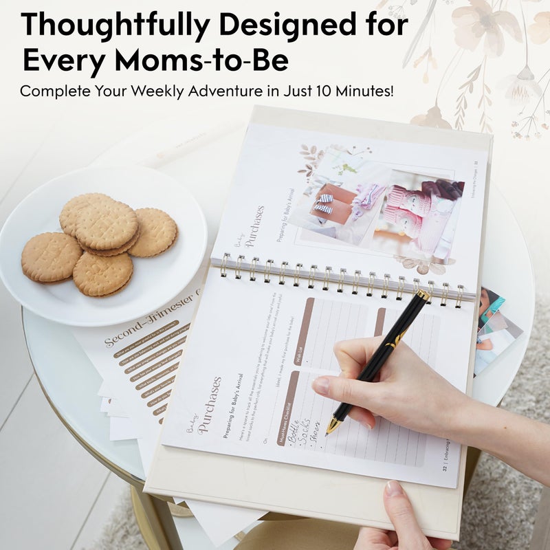 Pinkify It Pregnancy Journal for Moms-to-be: A Keepsake Memory Book and Tracker for Expecting Women, Organized Diary and Album to Record Baby and Moms Journey, Growing Milestones, and First Moments, 118 Pages - Image 4