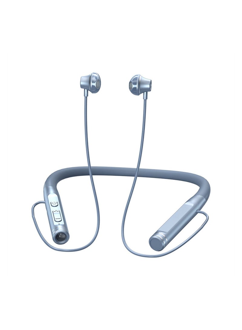 Neckband Bluetooth Headphones, Wireless Earbuds with Microphone Flashlight Around The Neck Waterproof Sport Headset Noise Cancelling Ear Buds 120H Playtime for Running Cycling - Image 1