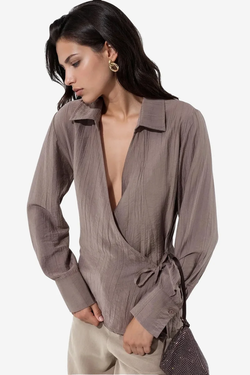 بوسيم BUSEM Women's Shirt Collar Shirt