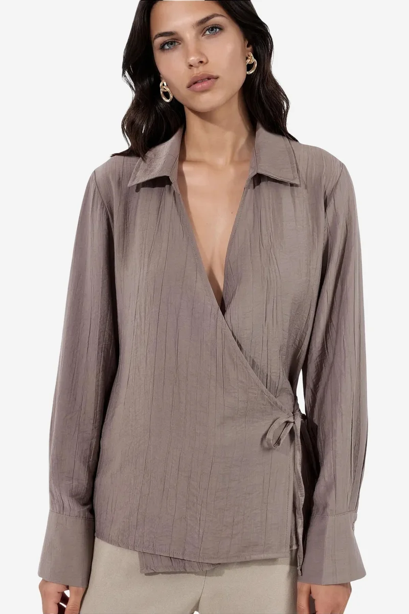 بوسيم BUSEM Women's Shirt Collar Shirt