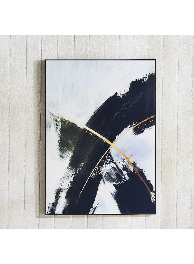 Home Box صورة فنية تجريدية مؤطرة - بالأبيض والأسود - Image 2