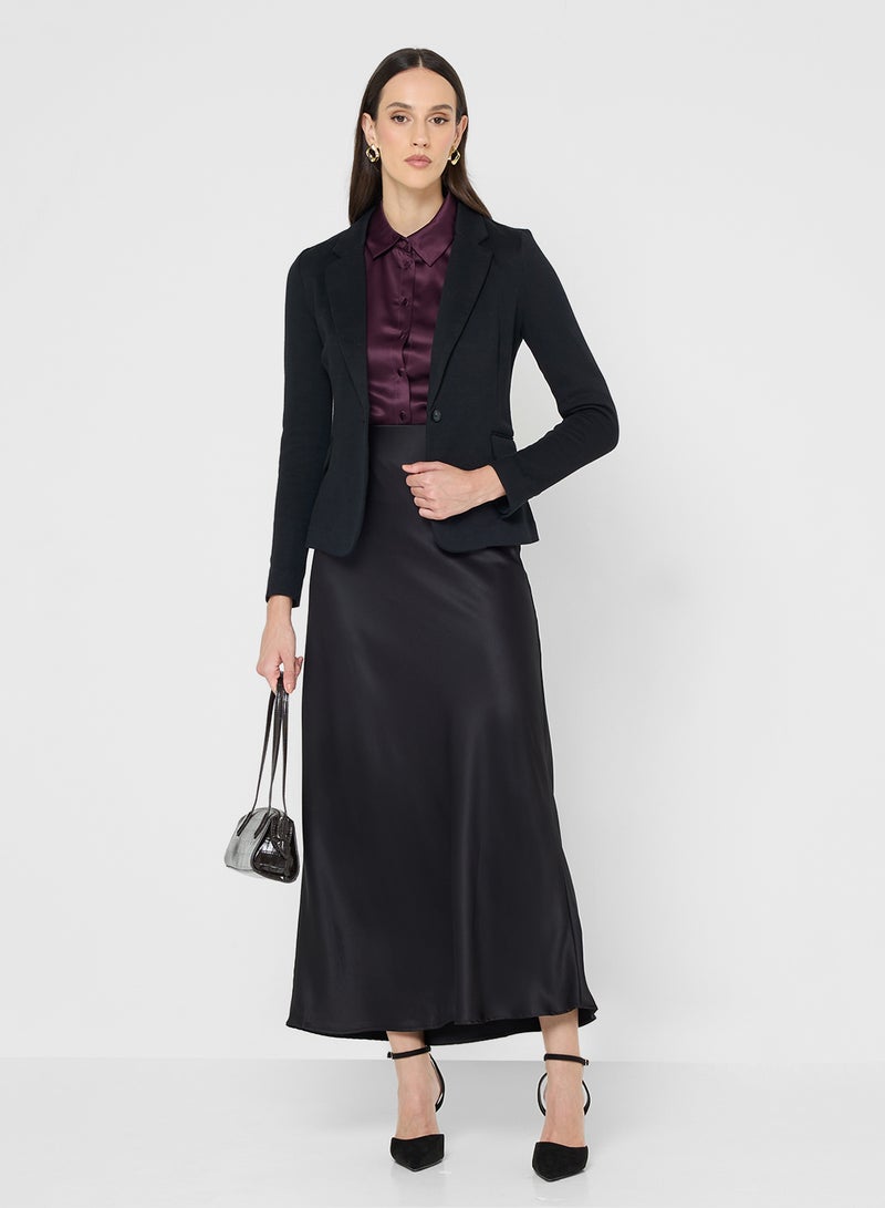 فيرو مودا قميص بأزرار وتفاصيل ساتان - Image 4