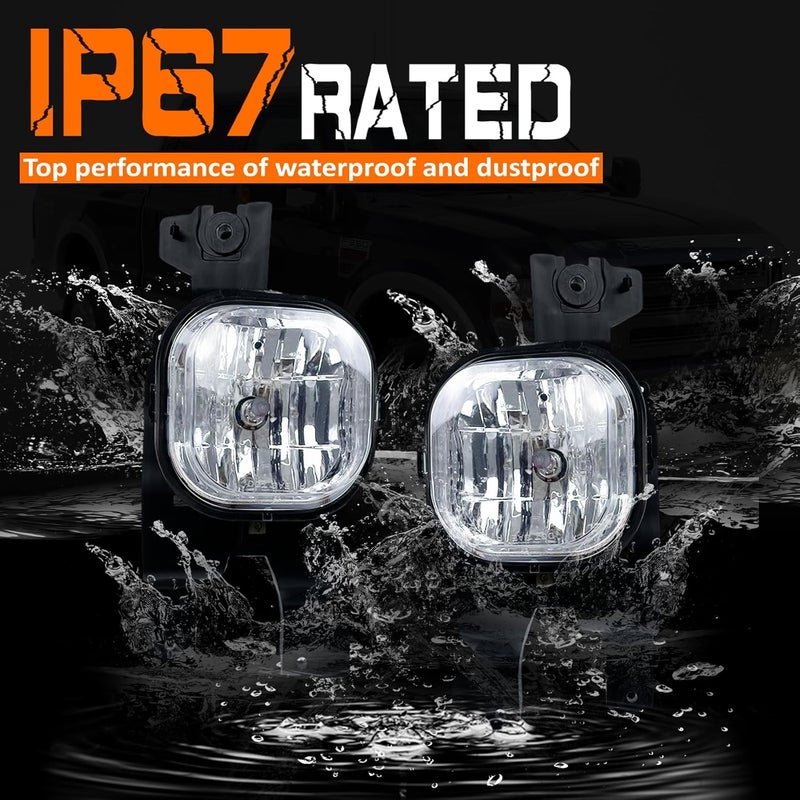 Shocklight Driving Fog Lights for 2008-2010 Ford F250 F350 F450 F550 Super Duty with H10 12V 42W Halogen Bulbs - Image 3
