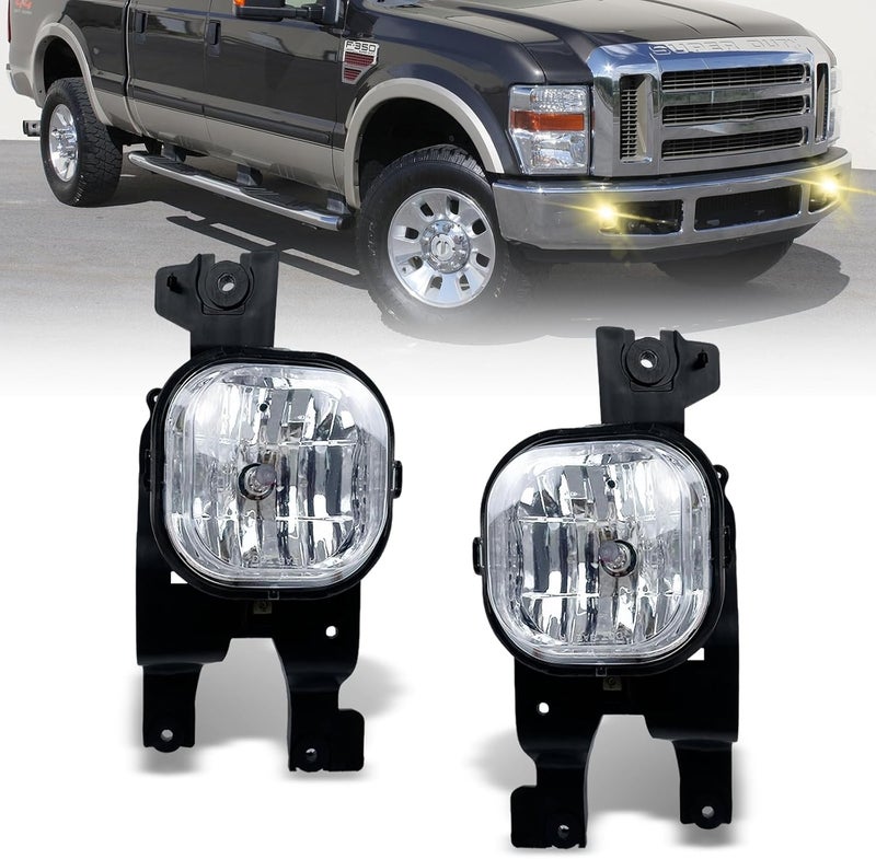 Shocklight Driving Fog Lights for 2008-2010 Ford F250 F350 F450 F550 Super Duty with H10 12V 42W Halogen Bulbs - Image 1