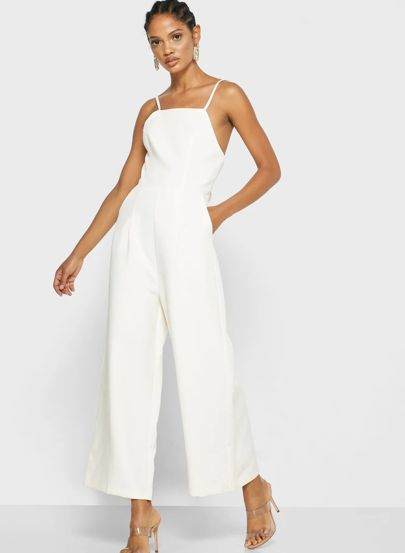 TOPSHOP Cross Back Strappy Jumpsuit