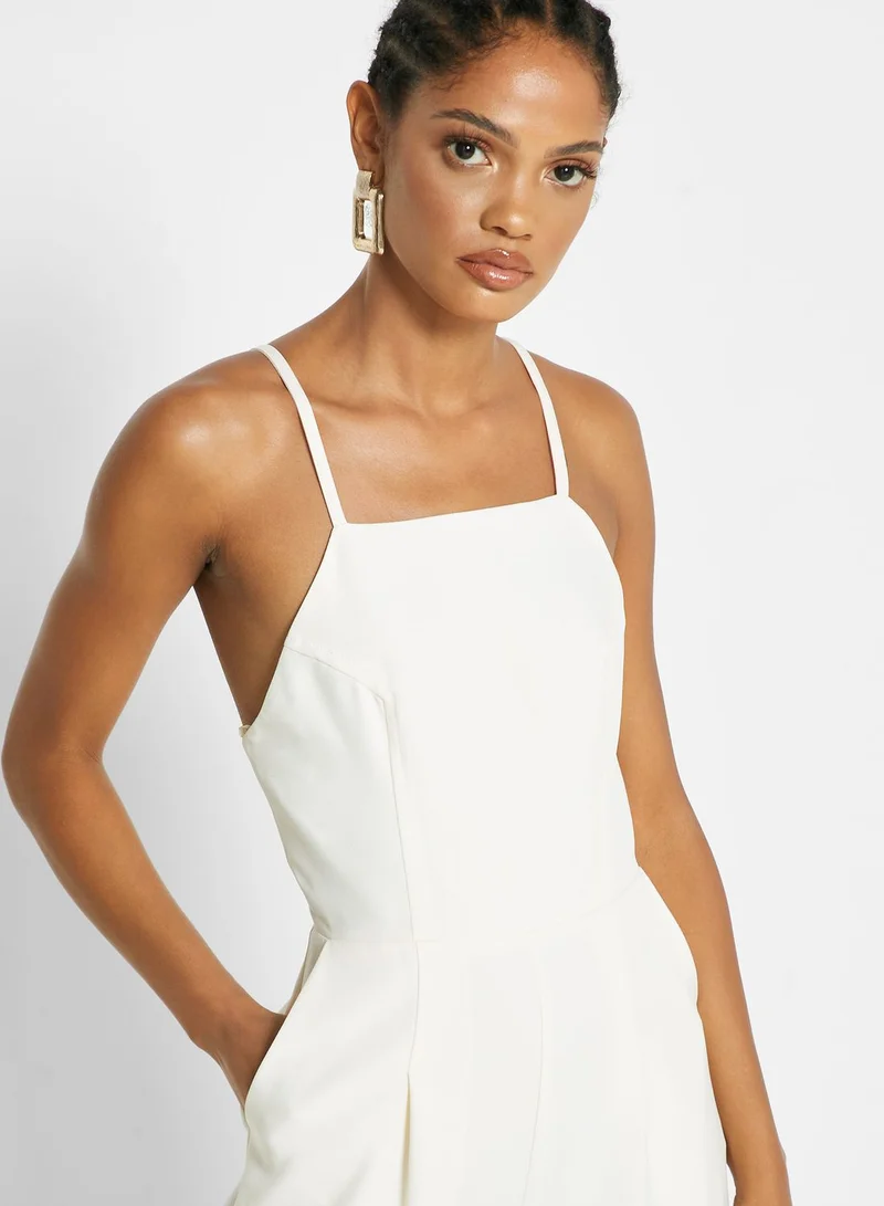 TOPSHOP Cross Back Strappy Jumpsuit