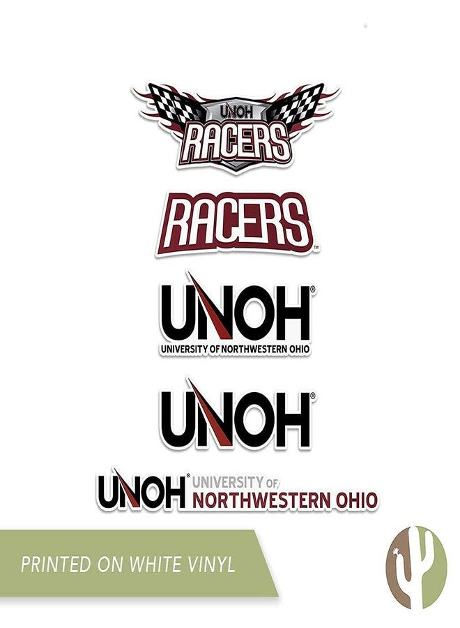 Desert Cactus University of Northwestern Ohio Sticker Northwestern Ohio Racers Vinyl Decal Laptop Water Bottle Car Scrapbook Sheet (Type 2) - Image 5