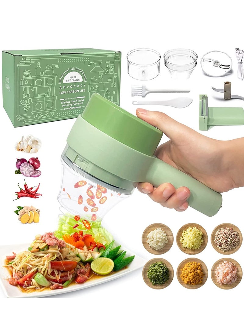 ELTRAZONE 4 in 1 Handheld Electric Vegetable Cutter Set  - Image 1
