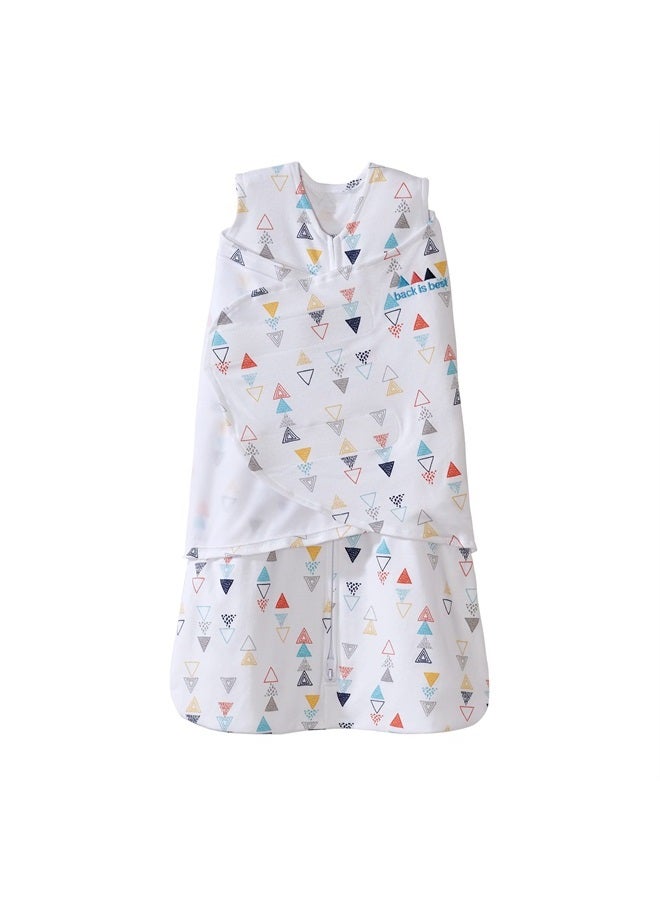 Halo Sleepsack Swaddle, 100% Cotton, Triangle Neutral, Multi, Small
