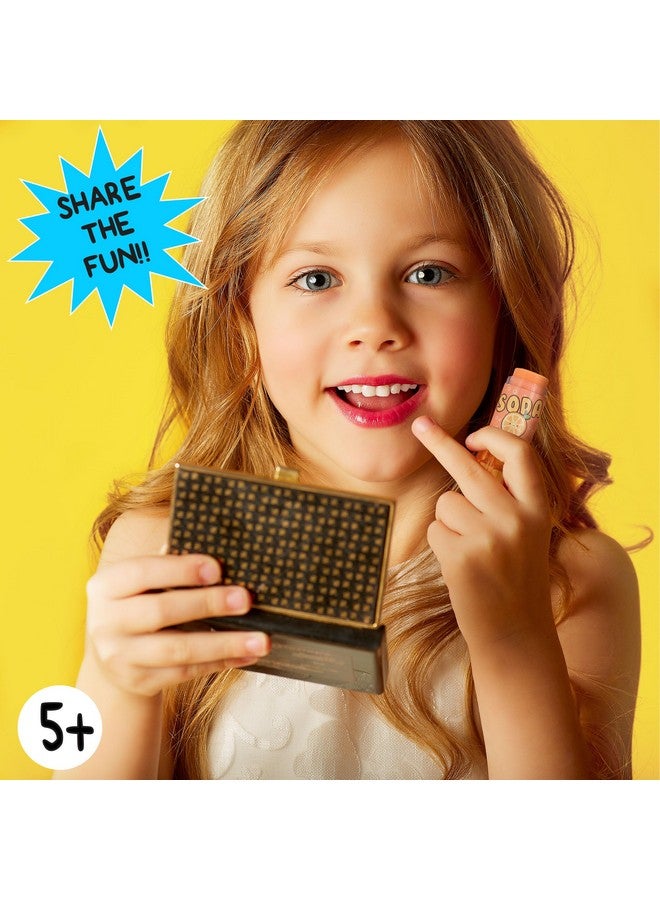 إكسبريشنز مجموعة ملمع شفاه صودا بوب من إكسبريشنز، 6 قطع - مجموعة ملمع شفاه بنكهة الفواكه المبتكرة، عبوة قيمة من ملمع شفاه لطيف على شكل زجاجة صودا، هدايا حفلات للفتيات المراهقات، ملمع شفاه غير سام للفتيات - Image 4