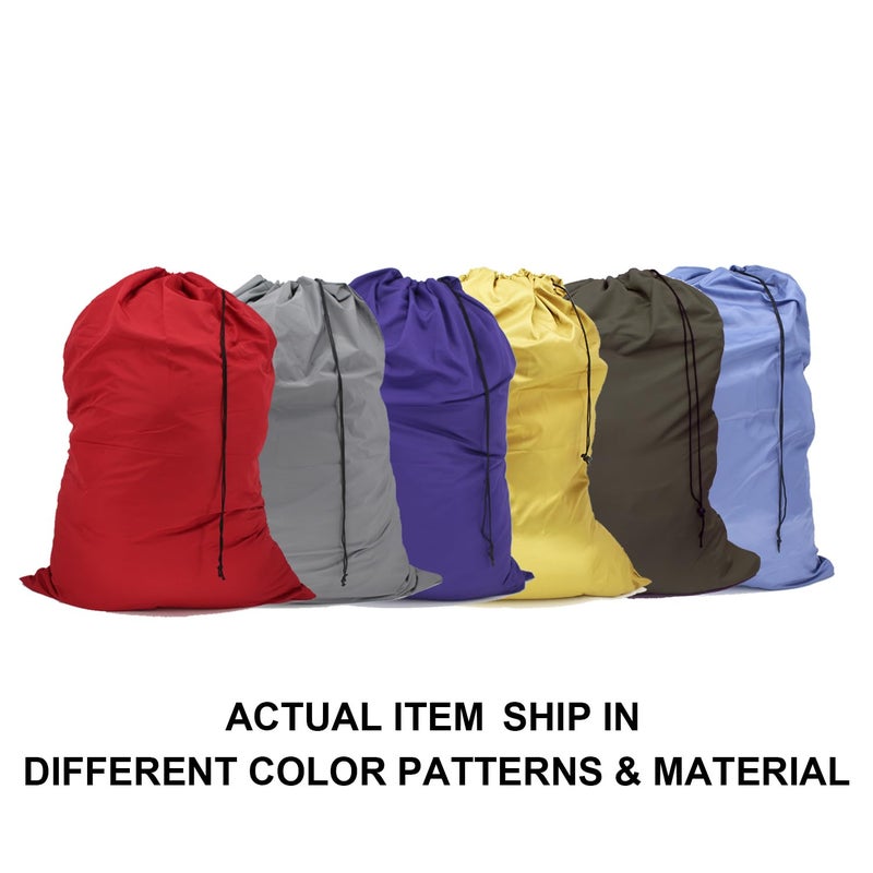 YETHAN Extra Large Laundry Bag 6 Pack, Varied Colors, Travel Laundry Bags with Drawstring Closure, 30"x40", for college, dorm and apartment dwellers (6PCS) - Image 2