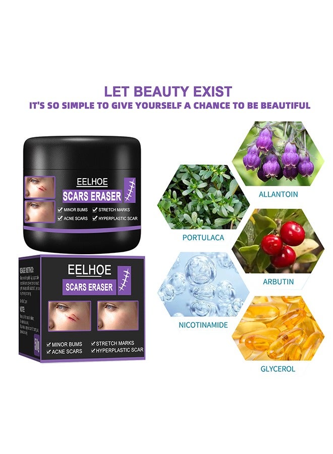 EELHOE Scars Eraser - Scar Removal Gel, Scar Removal Cream, Acne Scar Treatment，Deep Acne Scar Removal, Burns Keloids Hypertrophic, Repair Damaged Skin, Removing Acne Marks Scar Repair Cream 50g﻿ - Image 2