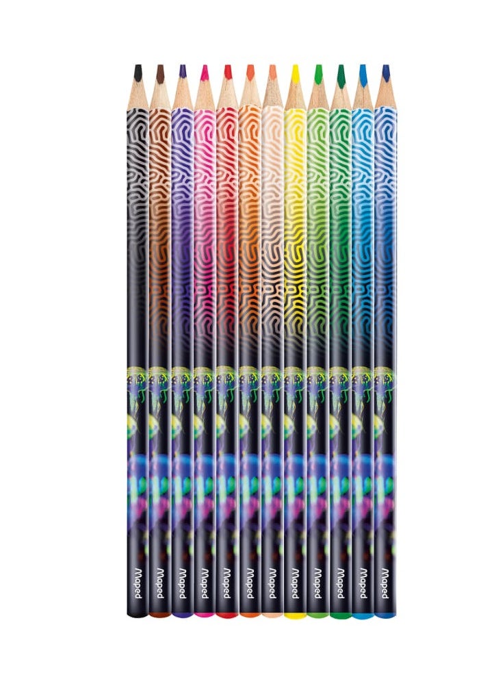 Maped - 12-Piece Deep Sea Paradise Design Colour Pencils Multicolour - Image 1