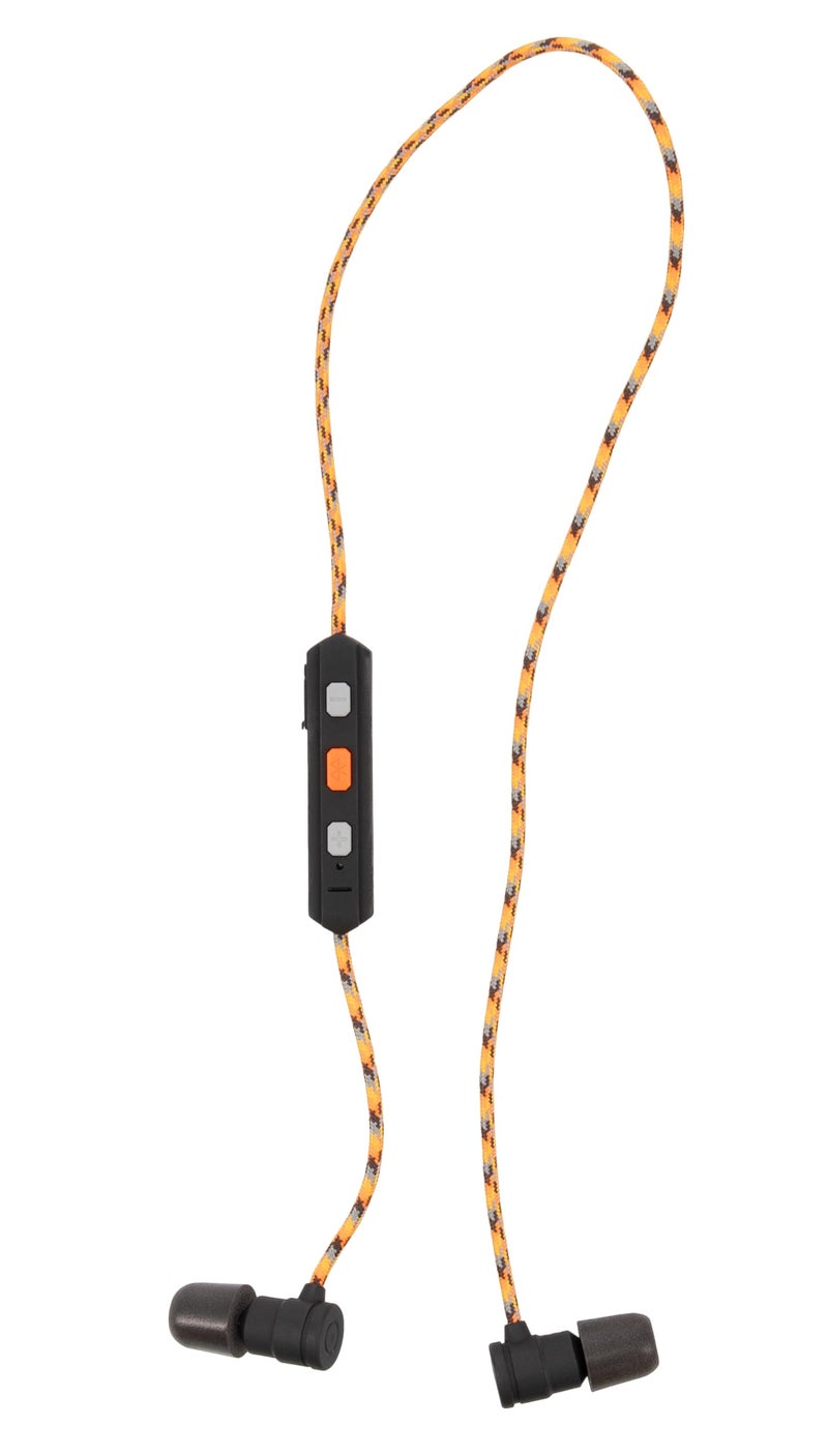 Walker's سماعة رأس عنق بلوتوث مرنة من ووكر مع حماية سمعية سلبية 30 NRR مع كابل شحن USB بطول 12" وحافظة EVA - Image 1