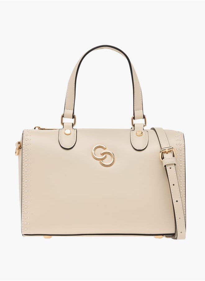 Celeste Solid Tote Bag with Handles and Zip Closure  - Image 1