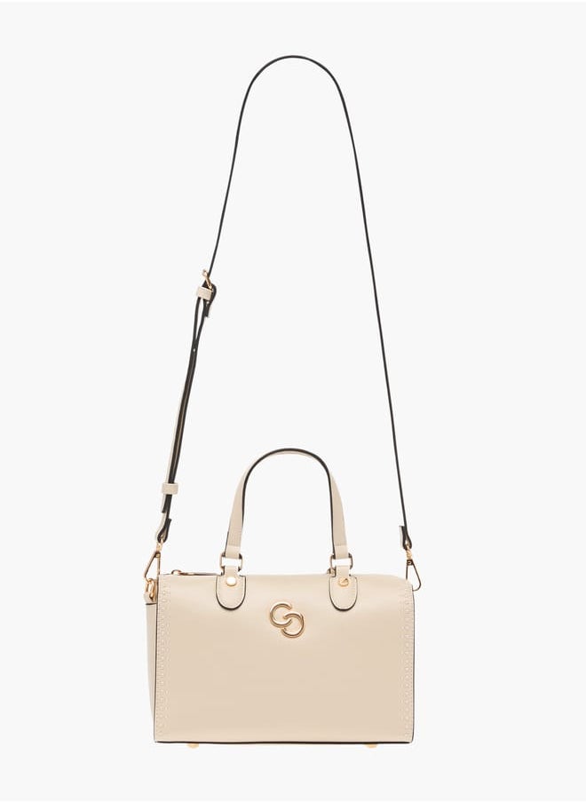 Celeste Solid Tote Bag with Handles and Zip Closure  - Image 2