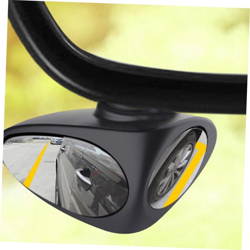 Adjustable Blind Spot Mirror Wide Angle Side Rearview Right Side Easy Install Black - Image 5