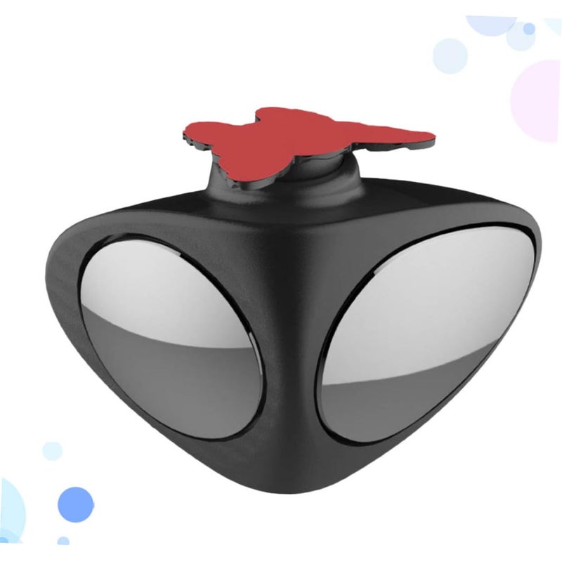 Adjustable Blind Spot Mirror Wide Angle Side Rearview Right Side Easy Install Black - Image 4