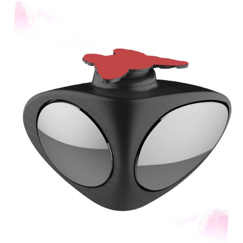 Adjustable Blind Spot Mirror Wide Angle Side Rearview Right Side Easy Install Black - Image 2