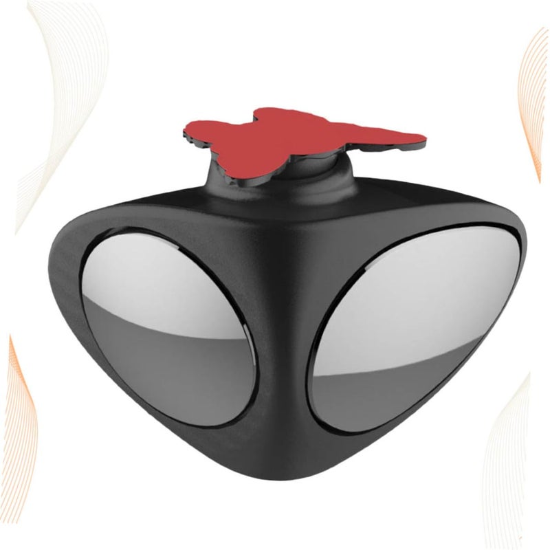Adjustable Blind Spot Mirror Wide Angle Side Rearview Right Side Easy Install Black - Image 3