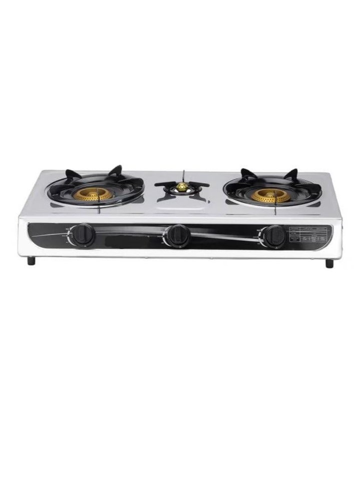 Gas stove with 3 steel burners  - Image 1