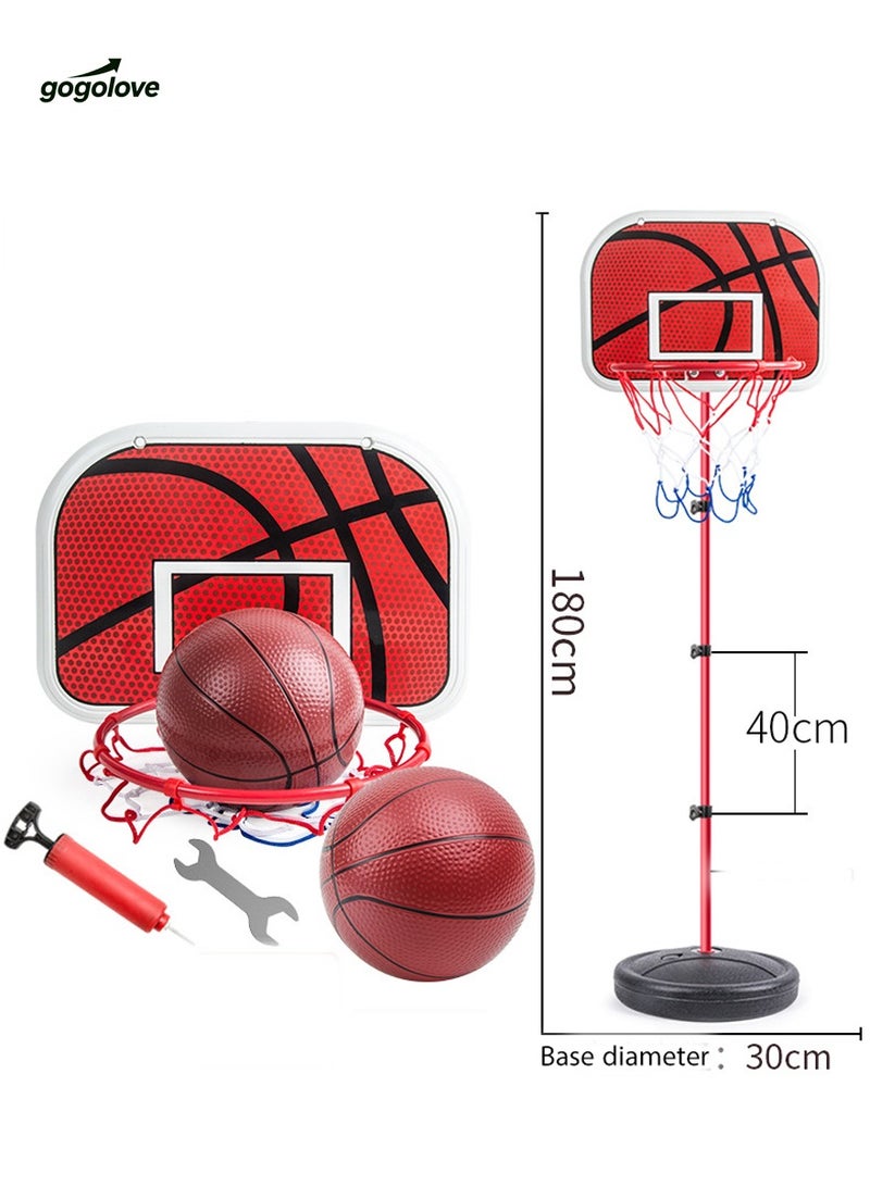 gogolove Basketball Hoop for Kids, Basketball Hoop Stand, Adjustable Height 150-180cm(59-70inch), Toddler Basketball Hoop for Boys Girls Age 8-12 Indoor Outdoor Play, Birthday Gifts, Perfect Festiv - Image 1
