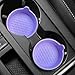 Banseko 4 Packs Silicone Car Cup Holder CoastersCar Coasters for Cup HoldersUniversal Removabl Vehicle Cup Holder Coasters for Most Cars Trucks RVs Purple - Image 2