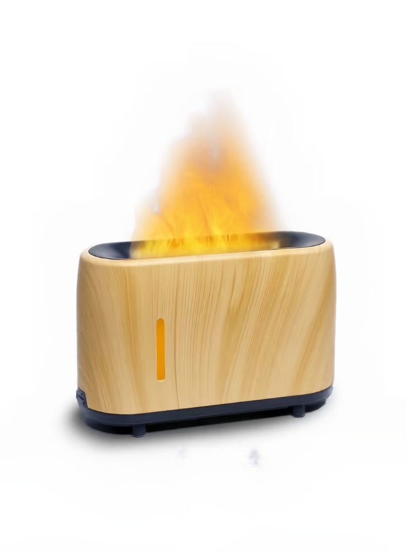 Mi VAZA Essential Oil diffuser, Bluetooth Music Flame Aromatherapy Humidifier Diffuser, Durable Long Lasting Fragrance Diffuser, Portable Color Changing Room Diffusers For Home Office, (Beige) - Image 1
