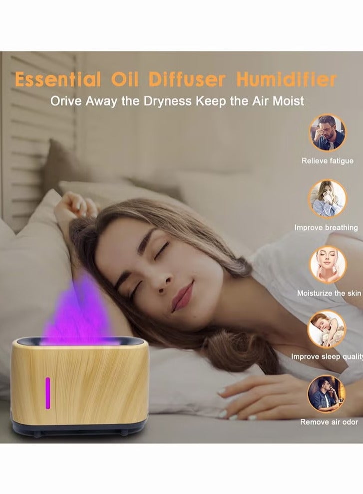Mi VAZA Essential Oil diffuser, Bluetooth Music Flame Aromatherapy Humidifier Diffuser, Durable Long Lasting Fragrance Diffuser, Portable Color Changing Room Diffusers For Home Office, (Beige) - Image 3