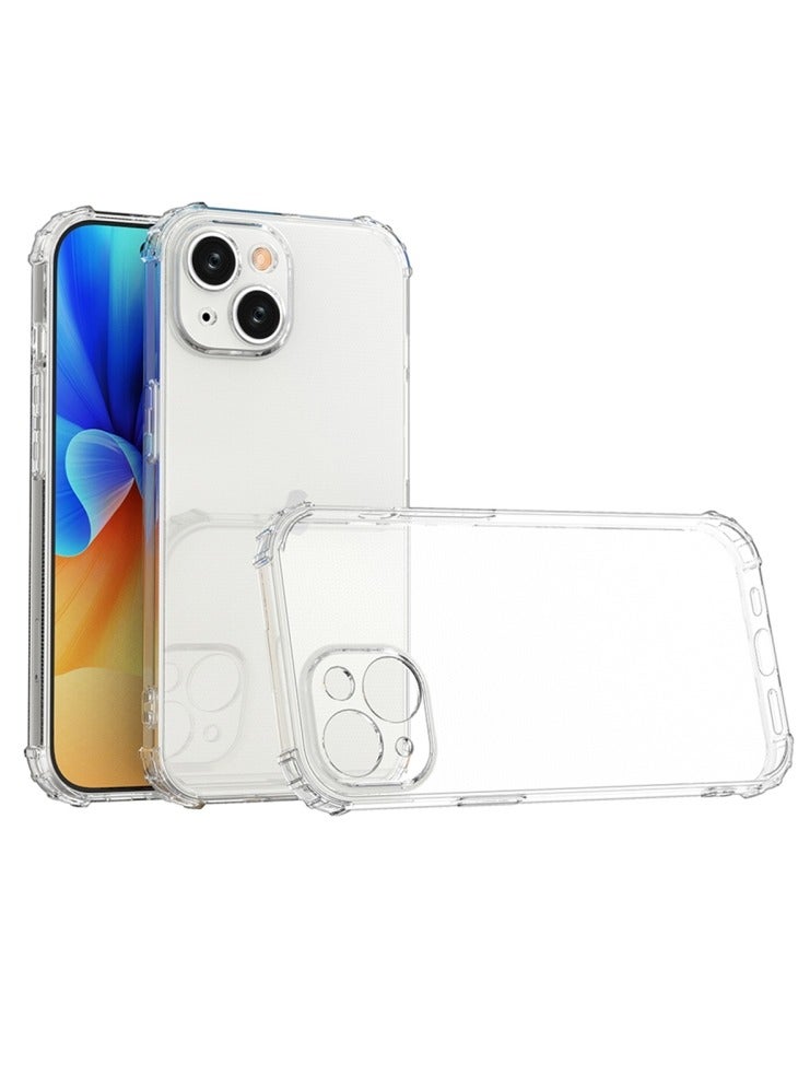 غطاء حماية لهاتف iPhone 15 Plus، متوافق مع MagSafe، حماية عسكرية، مقاوم للاصفرار، ظهر مقاوم للخدش، جراب هاتف مغناطيسي لهاتف iPhone 15 Plus، سلسلة كلاسيكية، شفاف