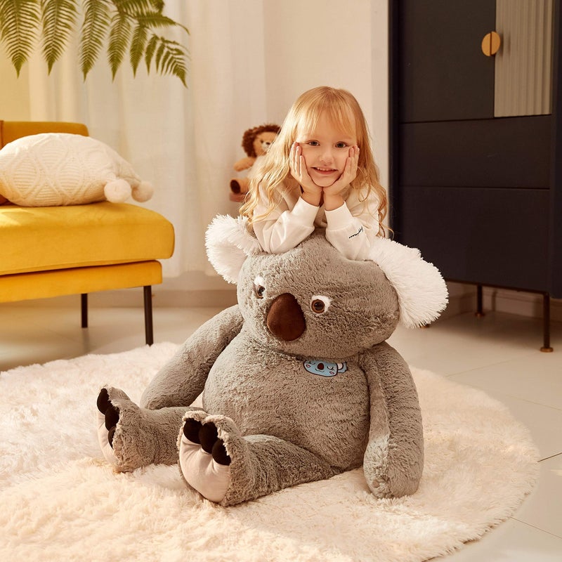 IKASA Large Koala Stuffed Animal Giant Soft Plush ToyCute Huge Jumbo Kawaii Fluffy Plushy Big Size Fat PlushieGifts for Kids Gray 30 inches - Image 3