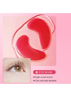 YMEYFAN 10 Pair Under Eye Mask & 10 Pair Lip Mask Skincare Set, Rose Pink Lip Patches & Under Eye Patches for Puffy Eyes, Dark Circles, Dry Lips Lines, Deep Hydrating Moisturizing, Gifts for Mom Women  - Image 3