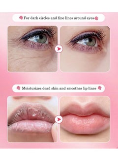 YMEYFAN 10 Pair Under Eye Mask & 10 Pair Lip Mask Skincare Set, Rose Pink Lip Patches & Under Eye Patches for Puffy Eyes, Dark Circles, Dry Lips Lines, Deep Hydrating Moisturizing, Gifts for Mom Women  - Image 4