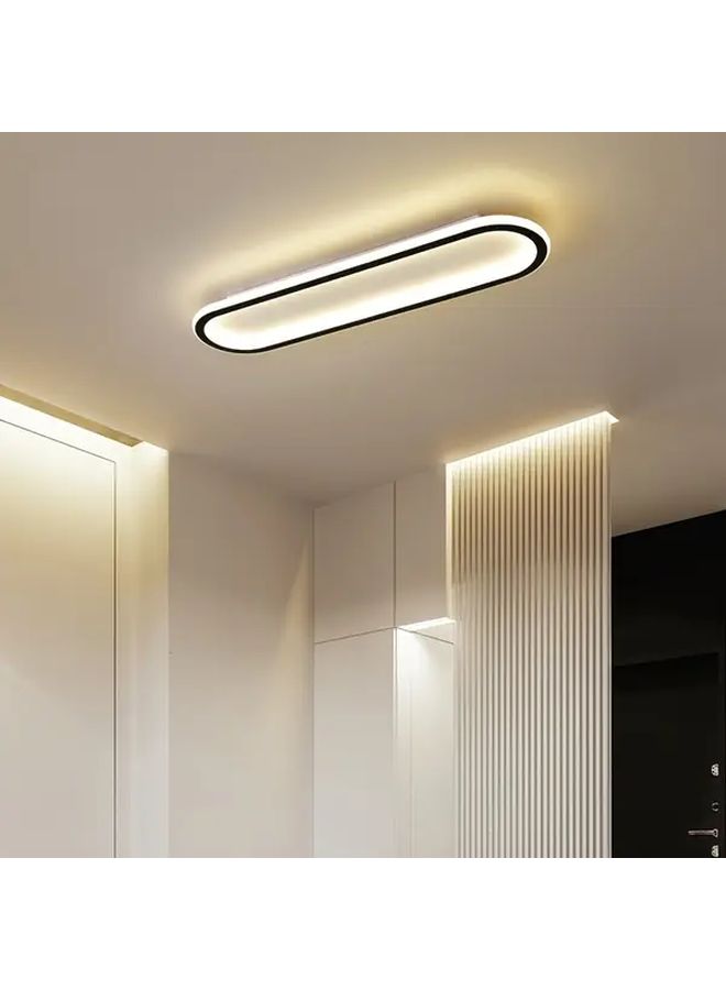 Black 60cm LED Ceiling Light 3000K Aluminum Modern For Living Room Bedroom Kitchen - Image 2