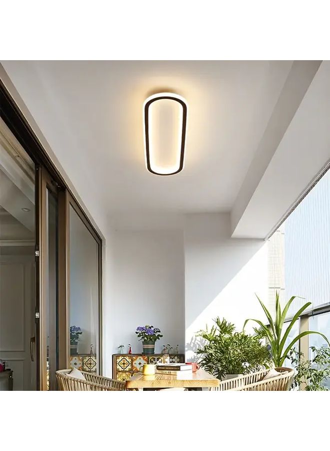 Black 60cm LED Ceiling Light 3000K Aluminum Modern For Living Room Bedroom Kitchen - Image 4
