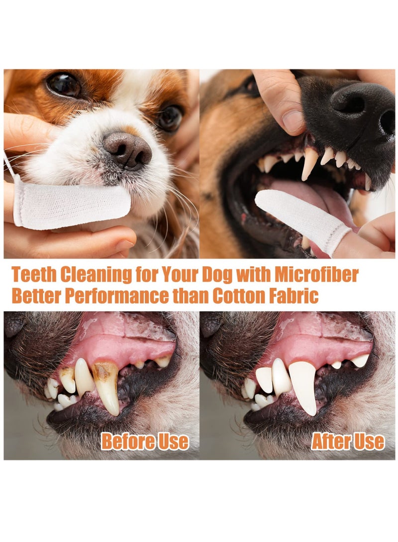 Generic Dog Finger Toothbrush, 20 Pcs Microfiber Fingerbrush for Dogs Soft Finger Toothbrush Pet Dental Finger Brush for Dog Cat Teeth Cleaning Remove Plaque and Tartar  - Image 5