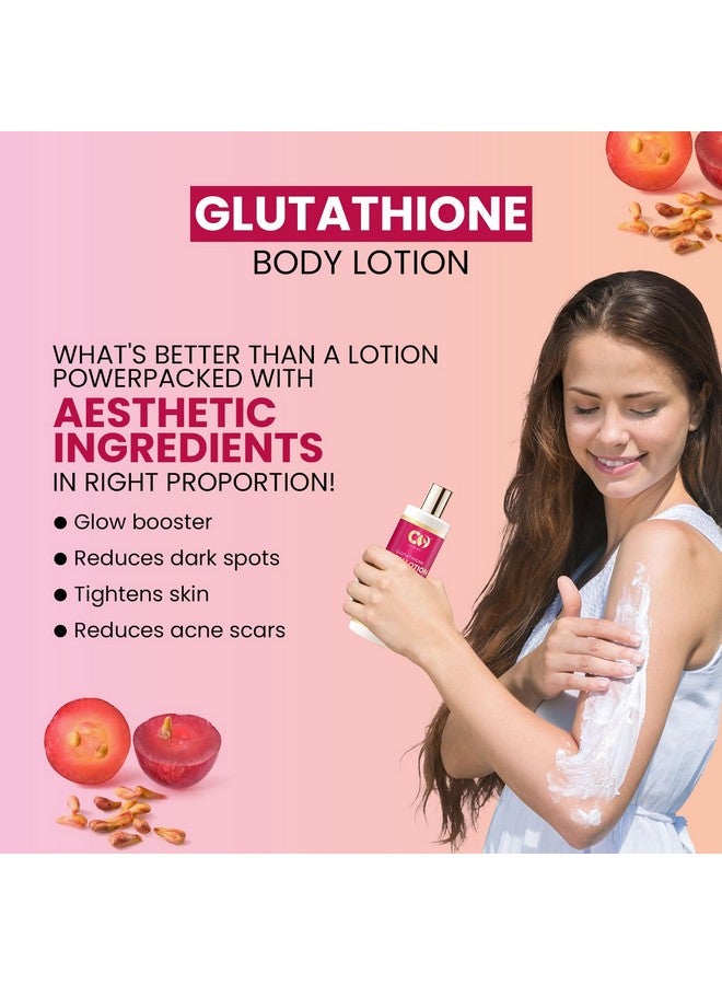 CO LUXURY L-Glutathione Body Lotion With Vitamin C & Kojic Acid | Reduces Dark Spots | Skin brightening Formula | All Skin Types | For Men & Women | 200 ML - Image 2