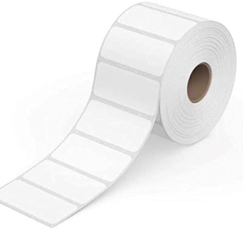 True-Ally 50x25 Direct Thermal Barcode Label Sticker - 2 x 1 inches - 50mm x 25mm - 1000 Labels Per Roll - White Self Adhesive Sticker for Printing Barcoding (5 Roll per Pack (5000 Labels)) - Image 1