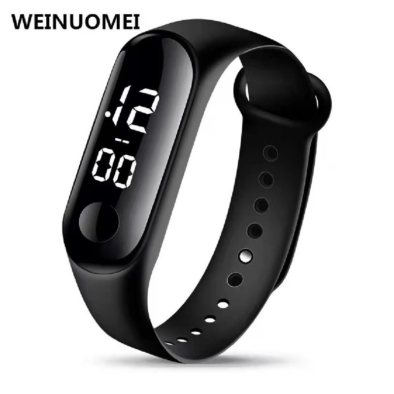 Waterproof LED M3 Bracelet New Fashion Sports Kids Watch Black