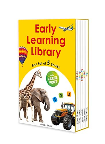 Early Learning Library Pack 1 Box Set Of 5 Books Big Board Books Series Large Font 