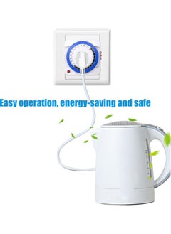 NIBEMINENT Plug-In Timer Switch White/Blue/Black  - Image 3