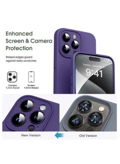 Wtech Premium Soft Liquid Silicone Case Cover For Apple iPhone 15 Pro 2023 Eggplant Purple  - Image 4