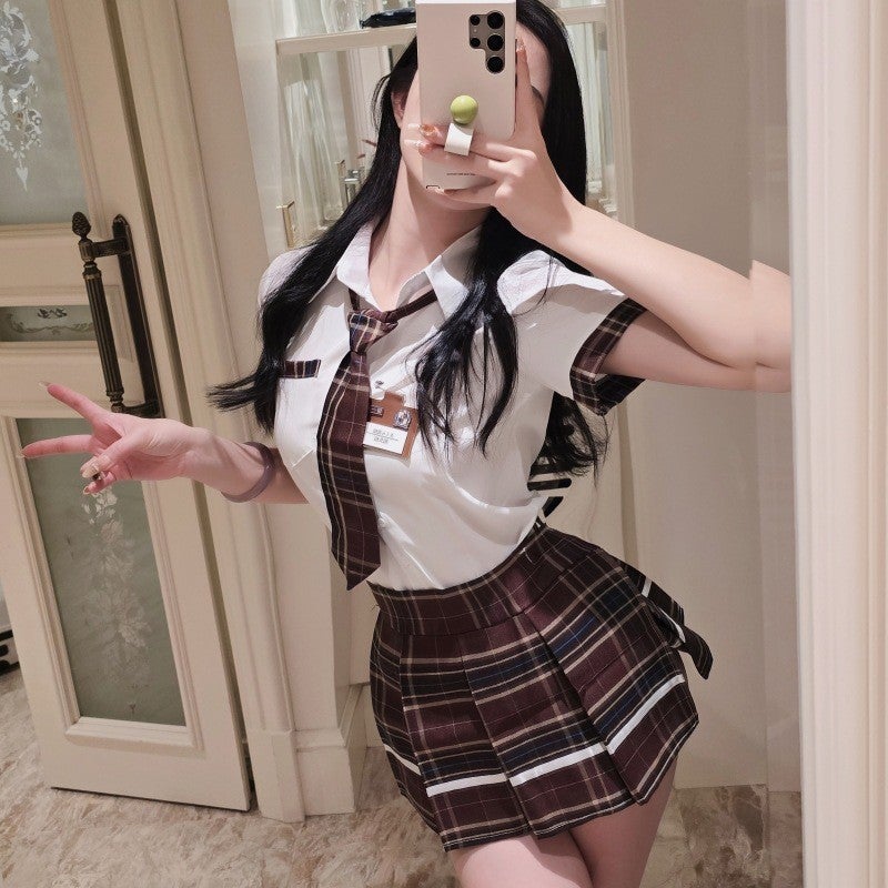 Women's Two-Piece Fashion Set, Short Skirt Design, Soft Polyester Fabric, Coordinated  Outfit