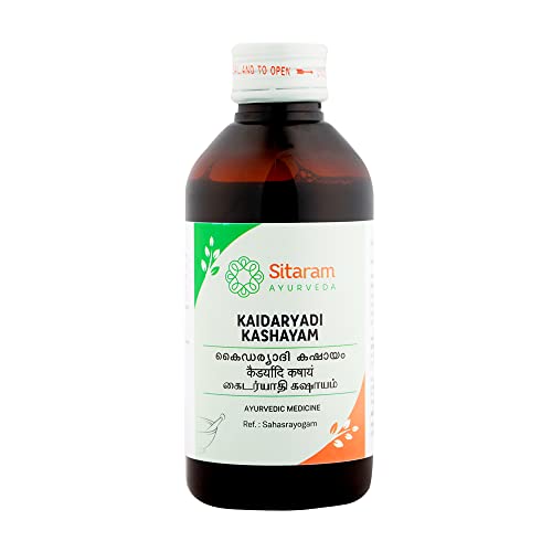 Sitaram Ayurveda Kaidaryadi Kashayam (Kwath) | Ayurvedic Herbal Decoction with Kaidarya & Musta | Helps Support Digestive Wellness, Liver Health, Appetite & Metabolic Balance | 200 ml - Image 1