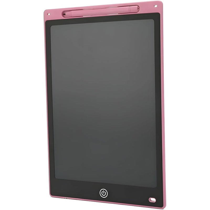Flinge LCD Writing Tablet Screenwriting Toys Board Smart Digital E-Note Pad 12 Inch Light Weight Magic Slate for Drawing Playing Noting by Kids and Adults Best Birthday Gift Girls Boys (Pink) - Image 3